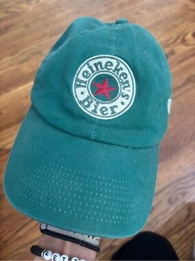 Sol Angeles Green Heineken Star Embroidered Baseball Cap